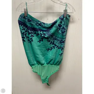 knit bodysuit beige bodysuit Bodysuit By Free People In Green, Size: M