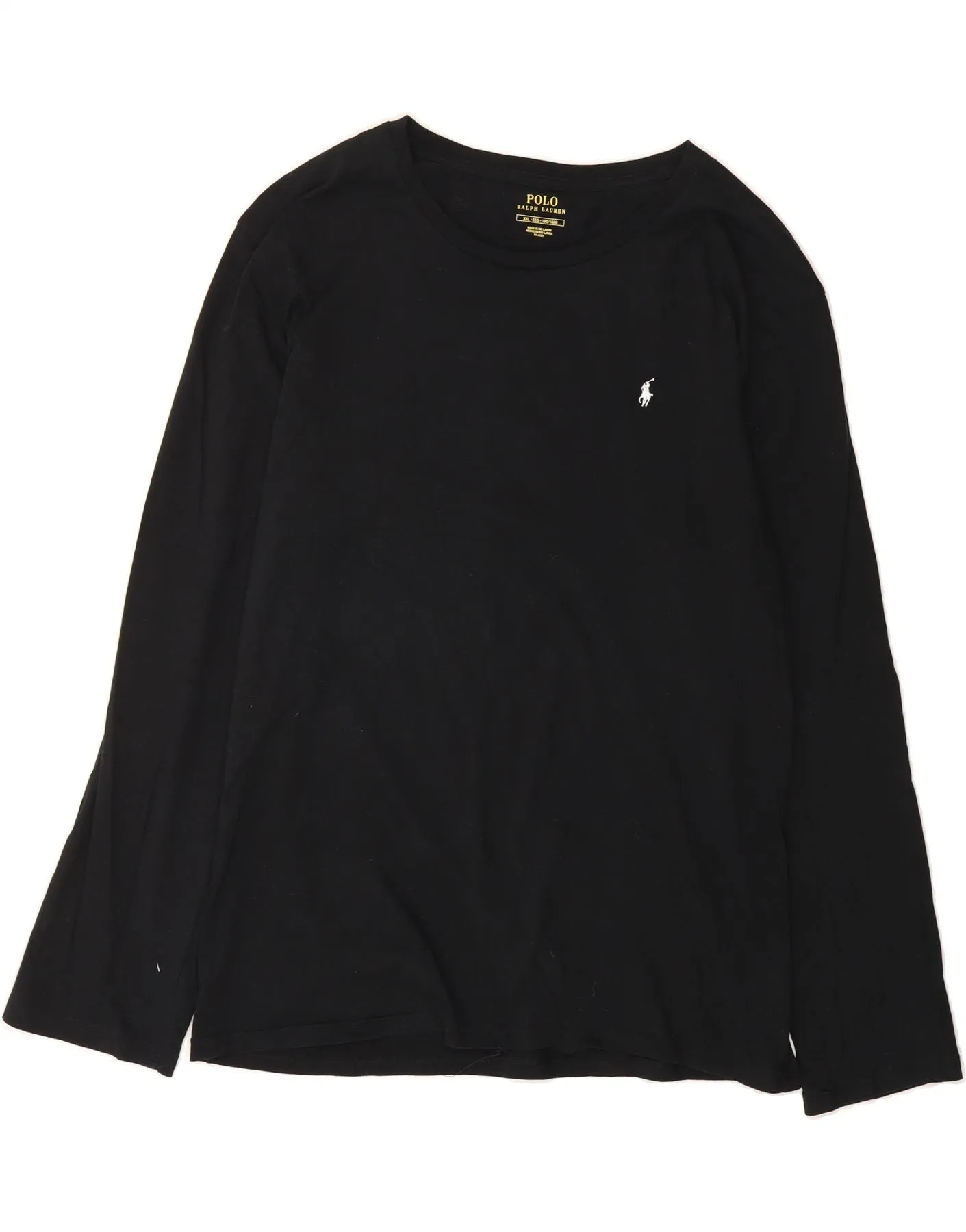 POLO RALPH LAUREN Womens BEST SELL Long Sleeve UK 20 2XL Black Cotton Casual Must-Have Urban Smart