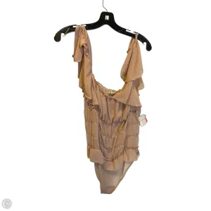 green bodysuit Bodysuit By Free People In Tan, Size: L