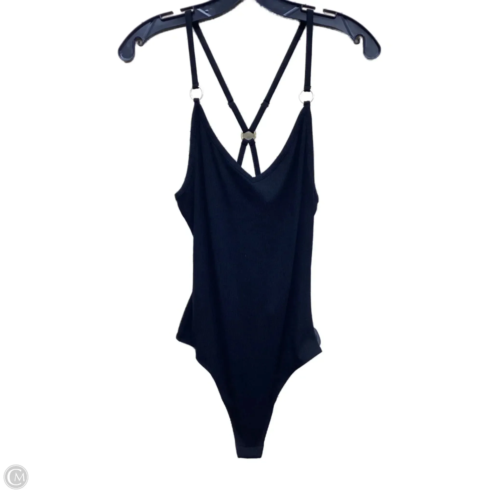 Bodysuit By Clothes Mentor In Black, Size: Xs scoop neck bodysuit