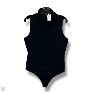 Bodysuit By Express In Navy, Size: L ribbed bodysuit one shoulder bodysuit