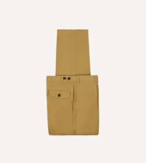 Sand Vintage Wash Cotton Games Trousers Workday Comfort Tailored for Success