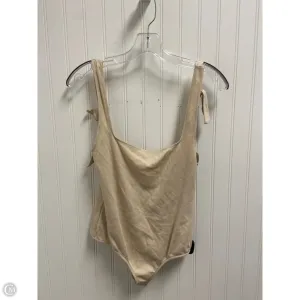 Bodysuit By Free People In Beige, Size: M autumn bodysuit figure hugging bodysuit