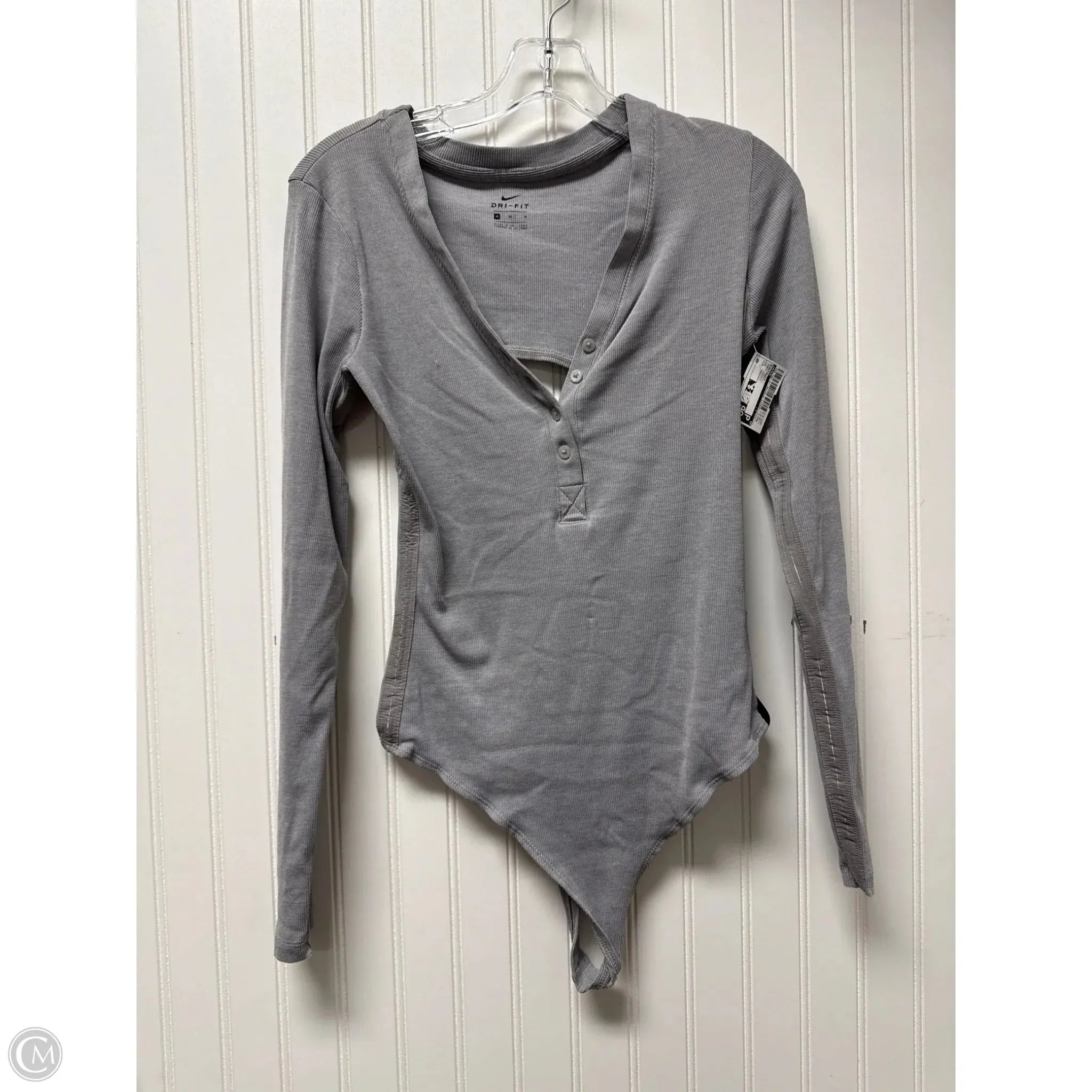 Bodysuit By Nike In Grey, Size: M pink bodysuit