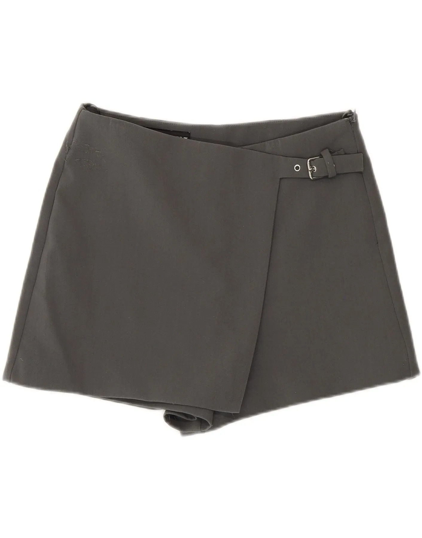 ZARA Womens High Waist Casual Shorts Medium W28  Grey Polyester Classic Look