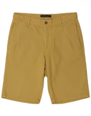 HARMONT & BLAINE Mens Chino Shorts IT 48 Medium W34 Yellow Cotton surfing attire Smooth Fabric