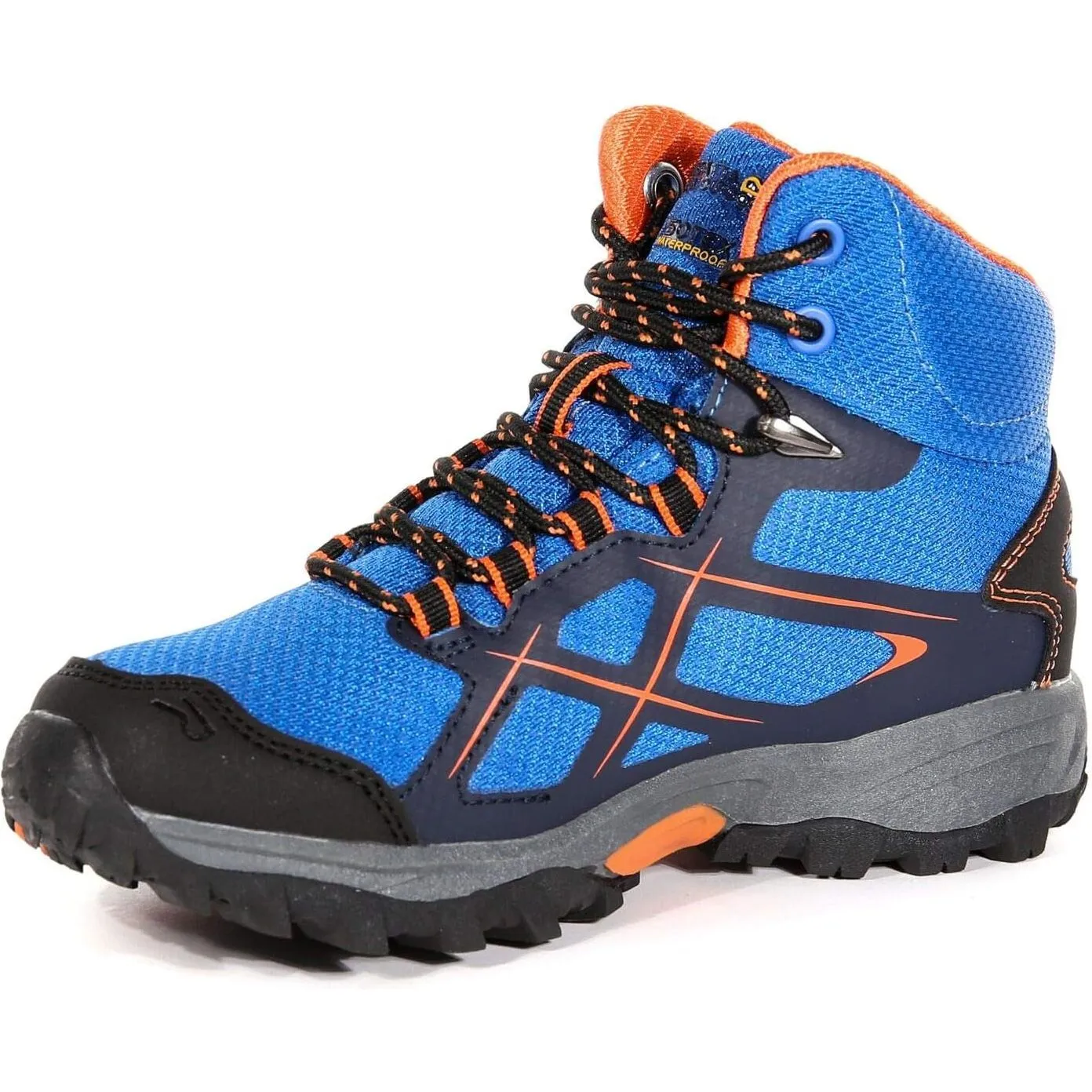 Regatta Kota Mid Junior Waterproof Walking Boots - Blue Outdoor Trekking Gear All Day Support