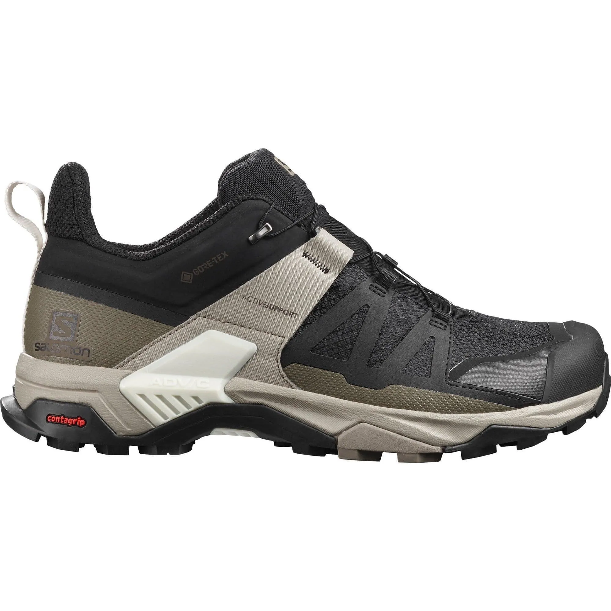 Salomon X Ultra 4 GORE-TEX Mens Walking Shoes - Black Quick Trekking Support