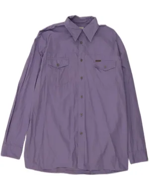 CALVIN KLEIN JEANS Mens Shirt XL Purple Cotton Slim Silhouette