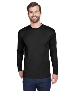 UltraClub 8422 Adult Cool & Dry Sport Long-Sleeve Performance Interlock T-Shirt SeamFreeShoulders