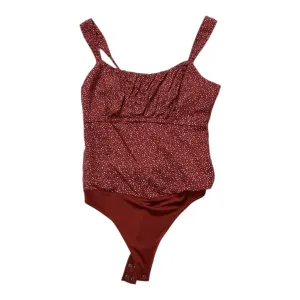 soft fabric bodysuit Bodysuit By Abercrombie And Fitch In Red, Size:M