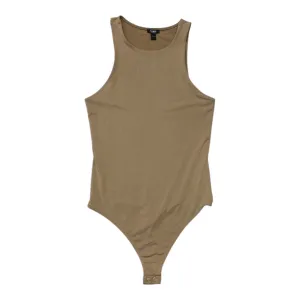 Bodysuit By Express In Tan, Size: S halter bodysuit