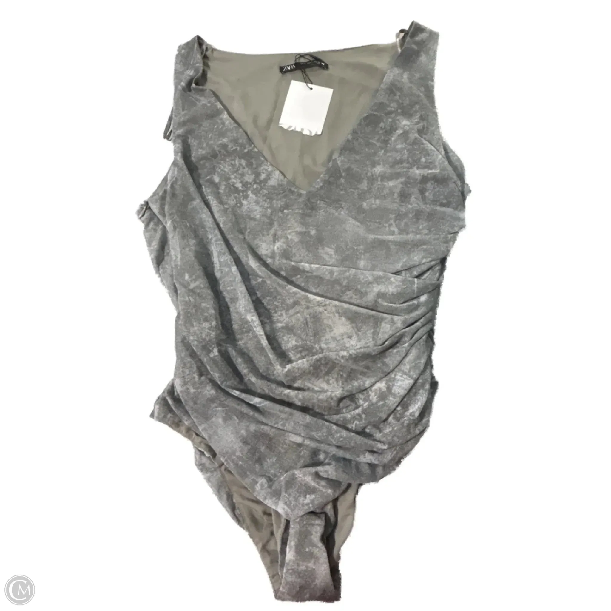 professional bodysuit Bodysuit By Zara In Grey, Size: Xl