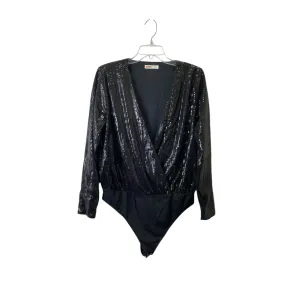 Bodysuit By Intempo In Black, Size:L polyester bodysuit