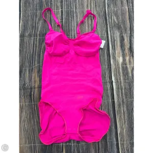 wardrobe essential bodysuit lace mesh bodysuit Bodysuit By Skims In Pink, Size: 4x