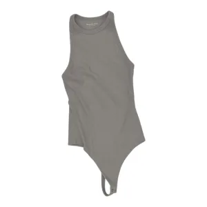 Bodysuit By Abercrombie And Fitch In Grey, Size:S leopard bodysuit
