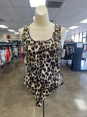 stretchy bodysuit blue bodysuit Bodysuit By Le Lis In Animal Print, Size:M