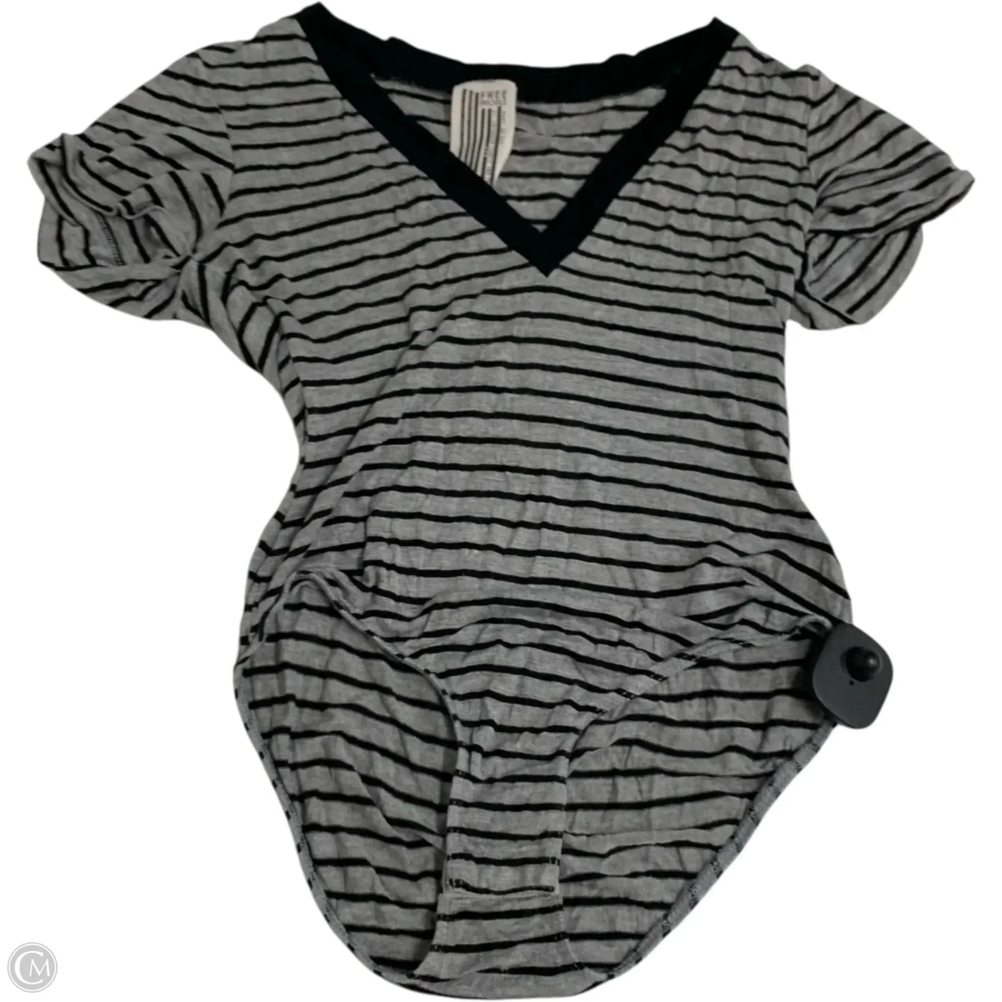 bodysuit with shorts shapewear bodysuit Bodysuit By Free People In Striped Pattern, Size: Xs