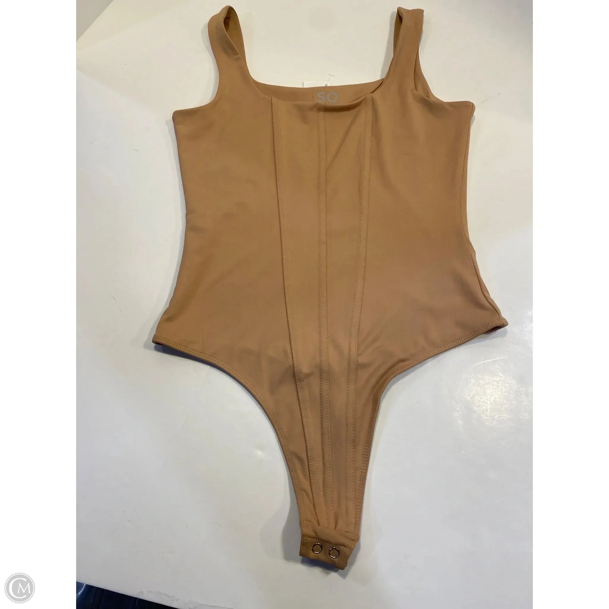 Bodysuit By So In Beige, Size: M nude bodysuit training bodysuit