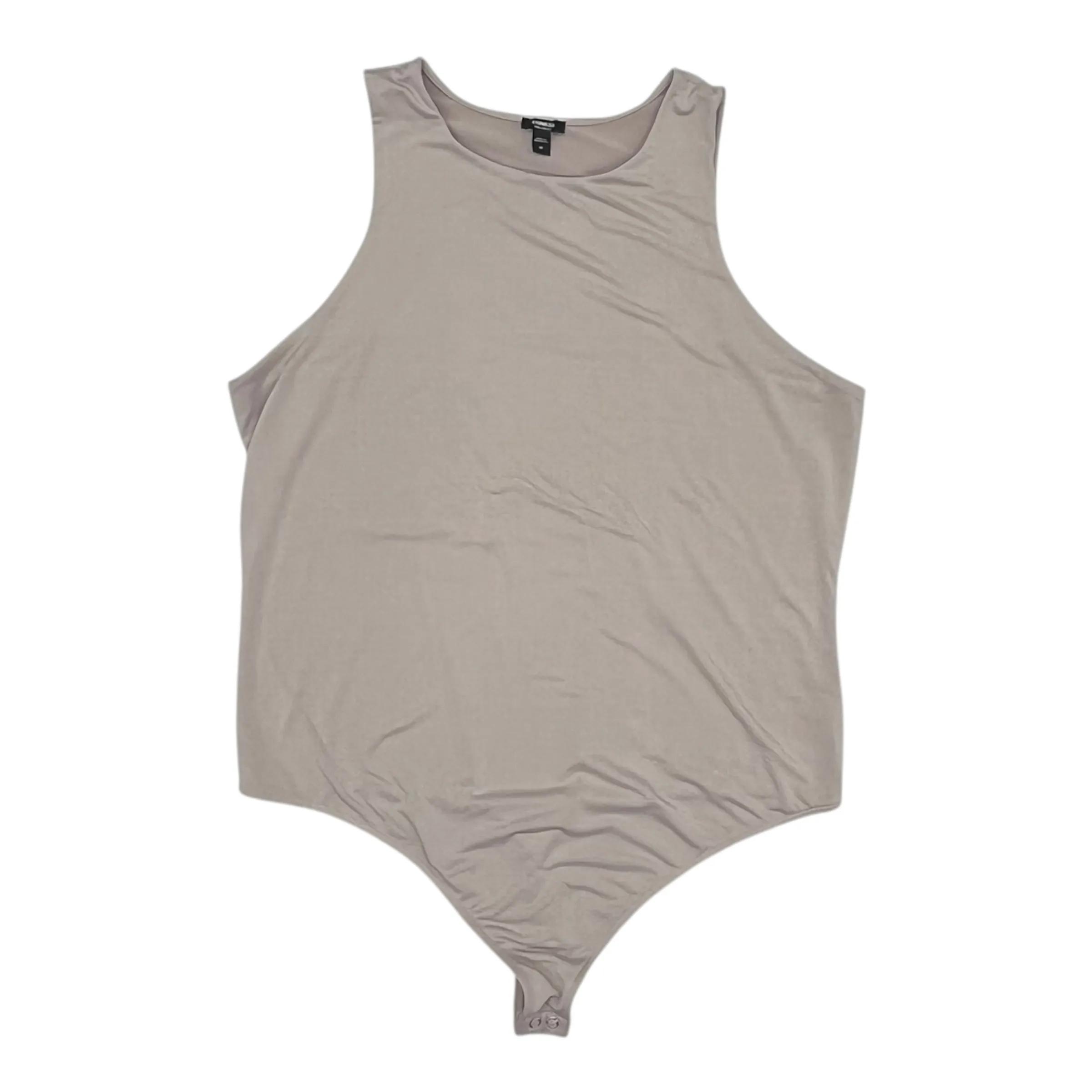 Bodysuit By Express In Tan, Size:Xl bamboo bodysuit at home bodysuit