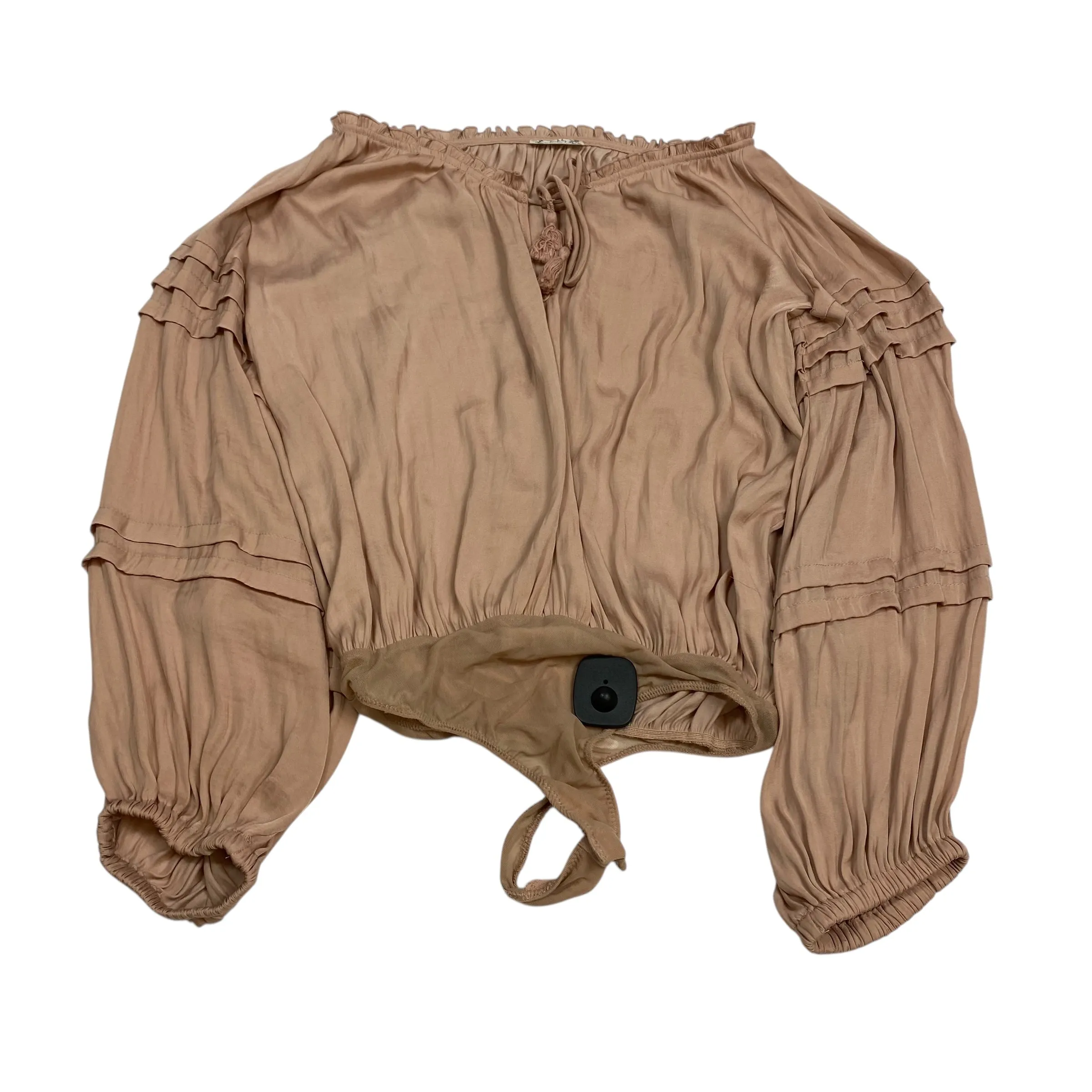 Bodysuit By Free People In Tan, Size:Xs bodycon bodysuit