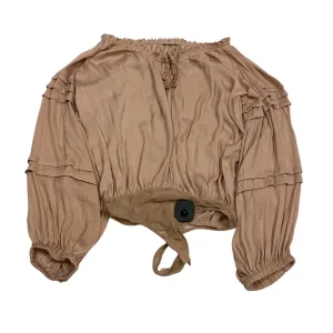 Bodysuit By Free People In Tan, Size:Xs bodycon bodysuit