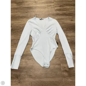 Bodysuit By 7 For All Mankind In Blue, Size: S athleisure bodysuit low back bodysuit