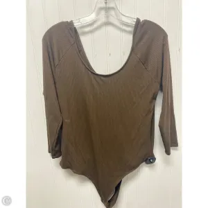 vintage bodysuit snake print bodysuit Bodysuit By Banana Republic In Brown, Size: L