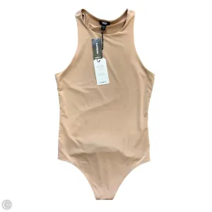 Bodysuit By Express In Tan, Size: Xs navy bodysuit elegant bodysuit