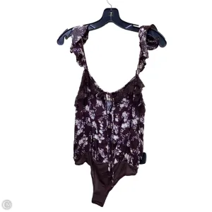 Bodysuit By Free People In Brown, Size: S silver bodysuit pajama bodysuit