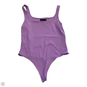 Bodysuit By House Of Harlow In Purple, Size: L celebrity style bodysuit one shoulder bodysuit