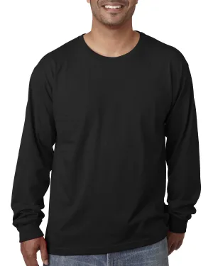 Flatlock stitching Bayside BA5060 Adult Long-Sleeve T-Shirt