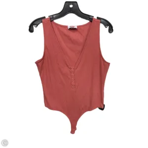 nude bodysuit soft fabric bodysuit Bodysuit By Evereve In Orange, Size: L