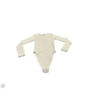 Bodysuit By Zara In Beige, Size: M couture bodysuit elegant bodysuit
