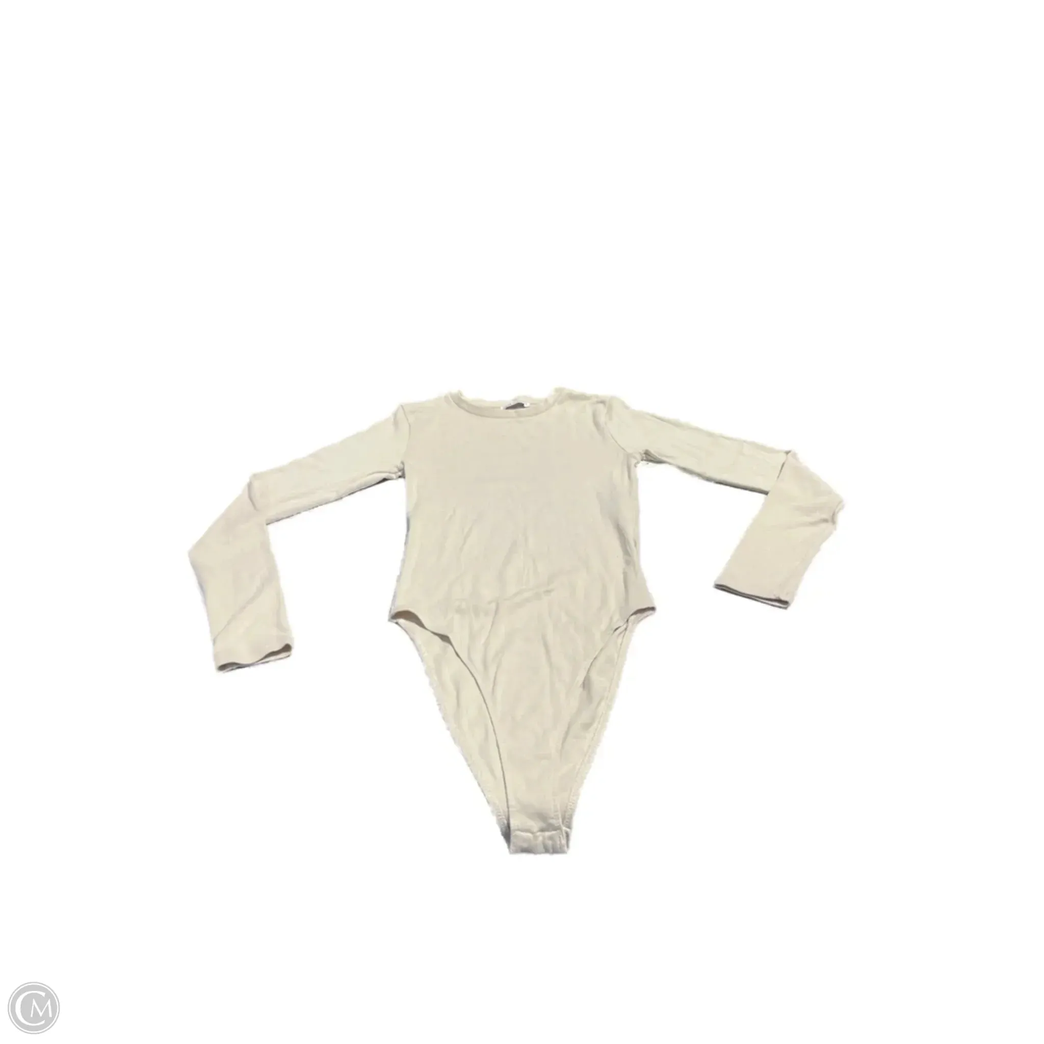 Bodysuit By Zara In Beige, Size: M couture bodysuit elegant bodysuit