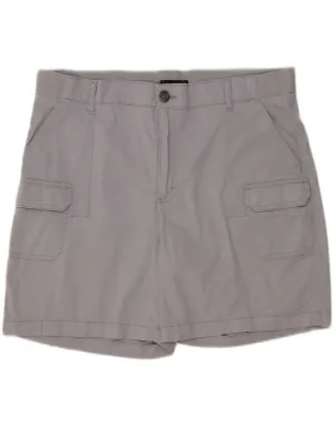 LEE Womens Mid Rise Relaxed Fit Cargo Shorts W42 2XL Grey Eco-friendly