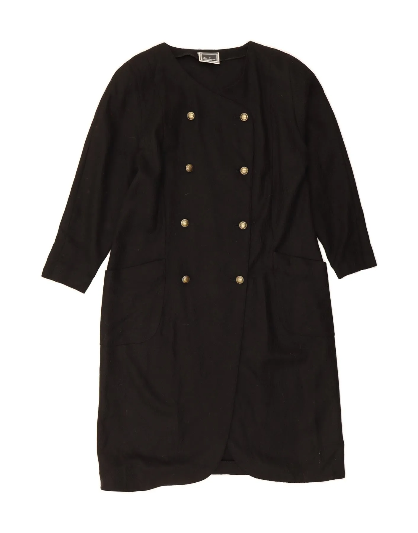 Party Ready Comfort Fit LUISA SPAGNOLI Womens Shirt Dress UK 16 Large Black