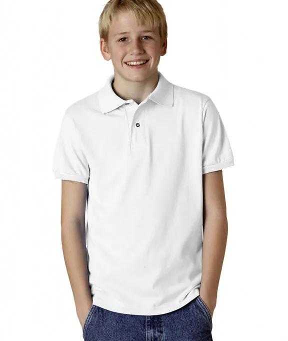 437Y - Jerzees Youth SpotShield? Jersey Polo Shirt Timeless Wearable