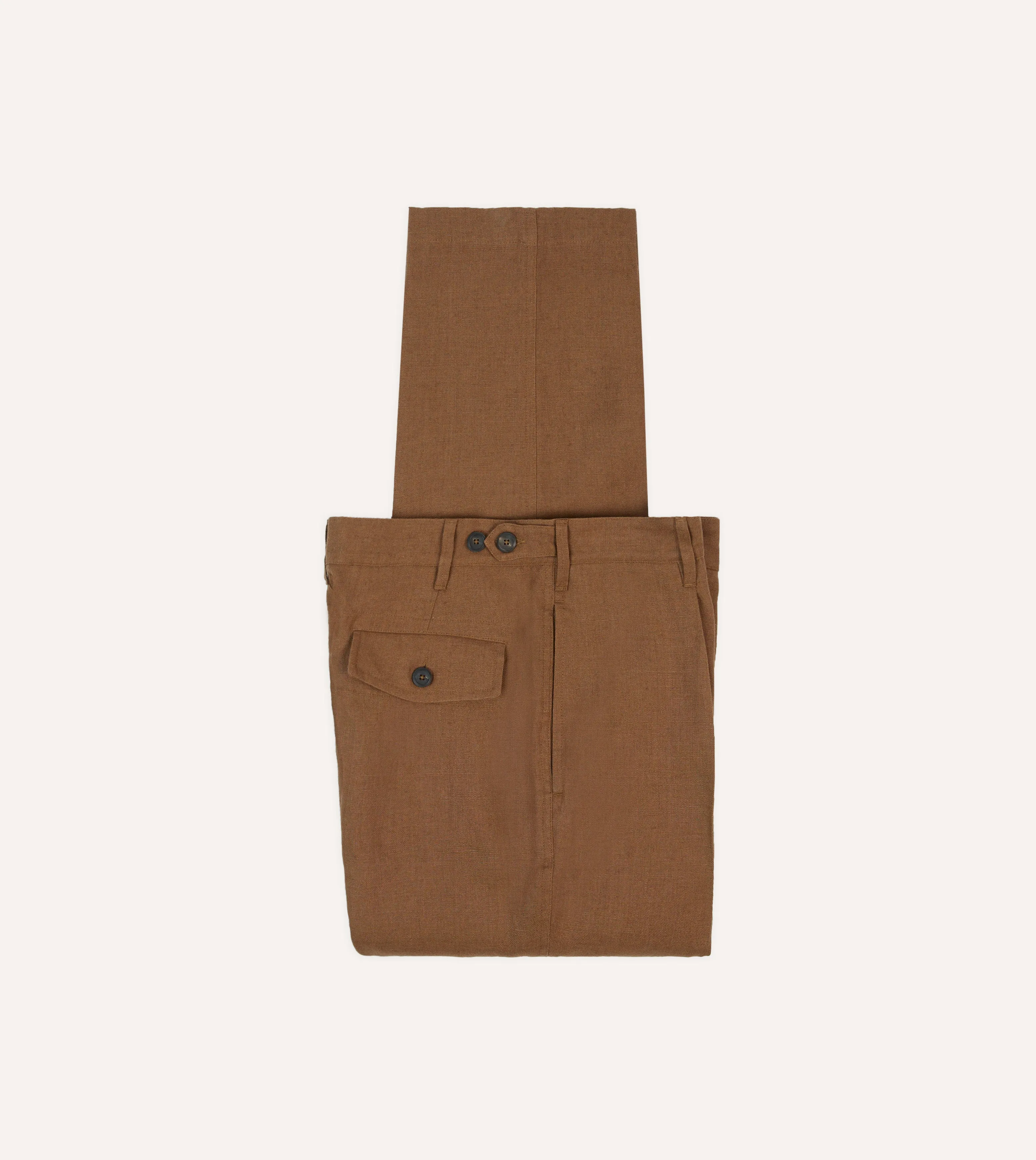 Tobacco Antique Linen Games Trousers Business Essential