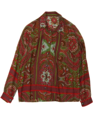 Seasonal Wardrobe VINTAGE Womens Shirt UK 16 Large Multicoloured Paisley