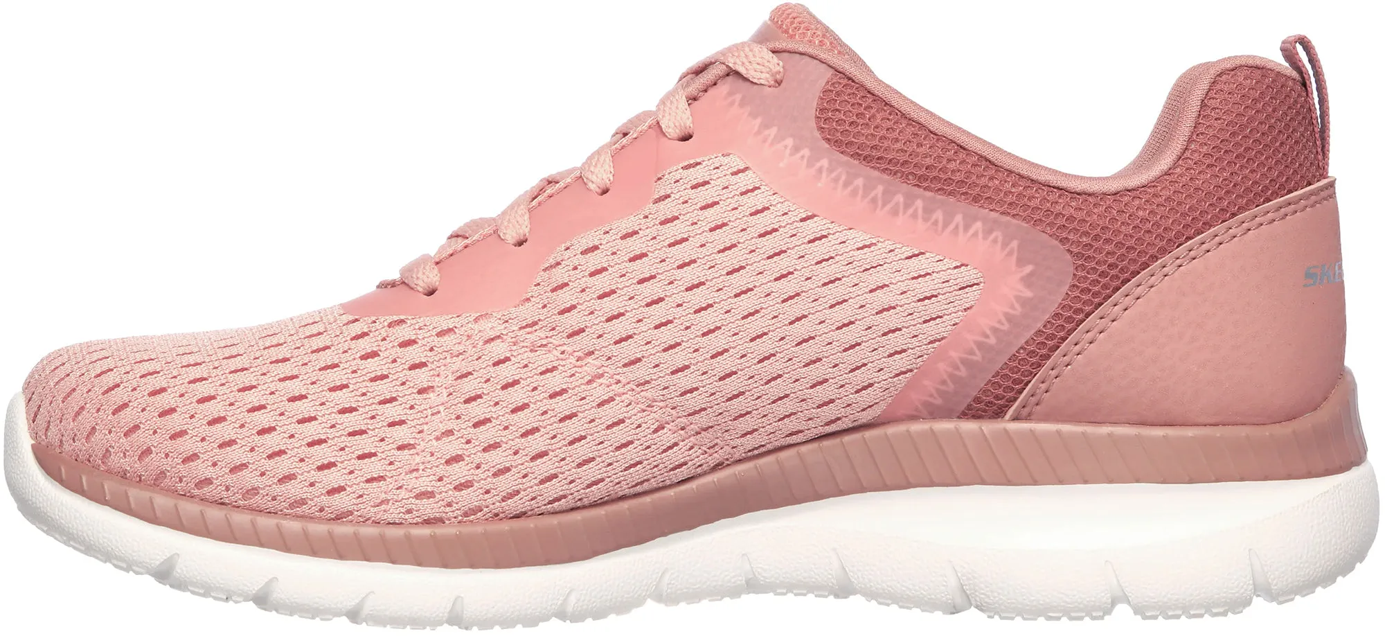 Skechers Bountiful Womens Training Shoes - Pink Cushioned Heel Cradle