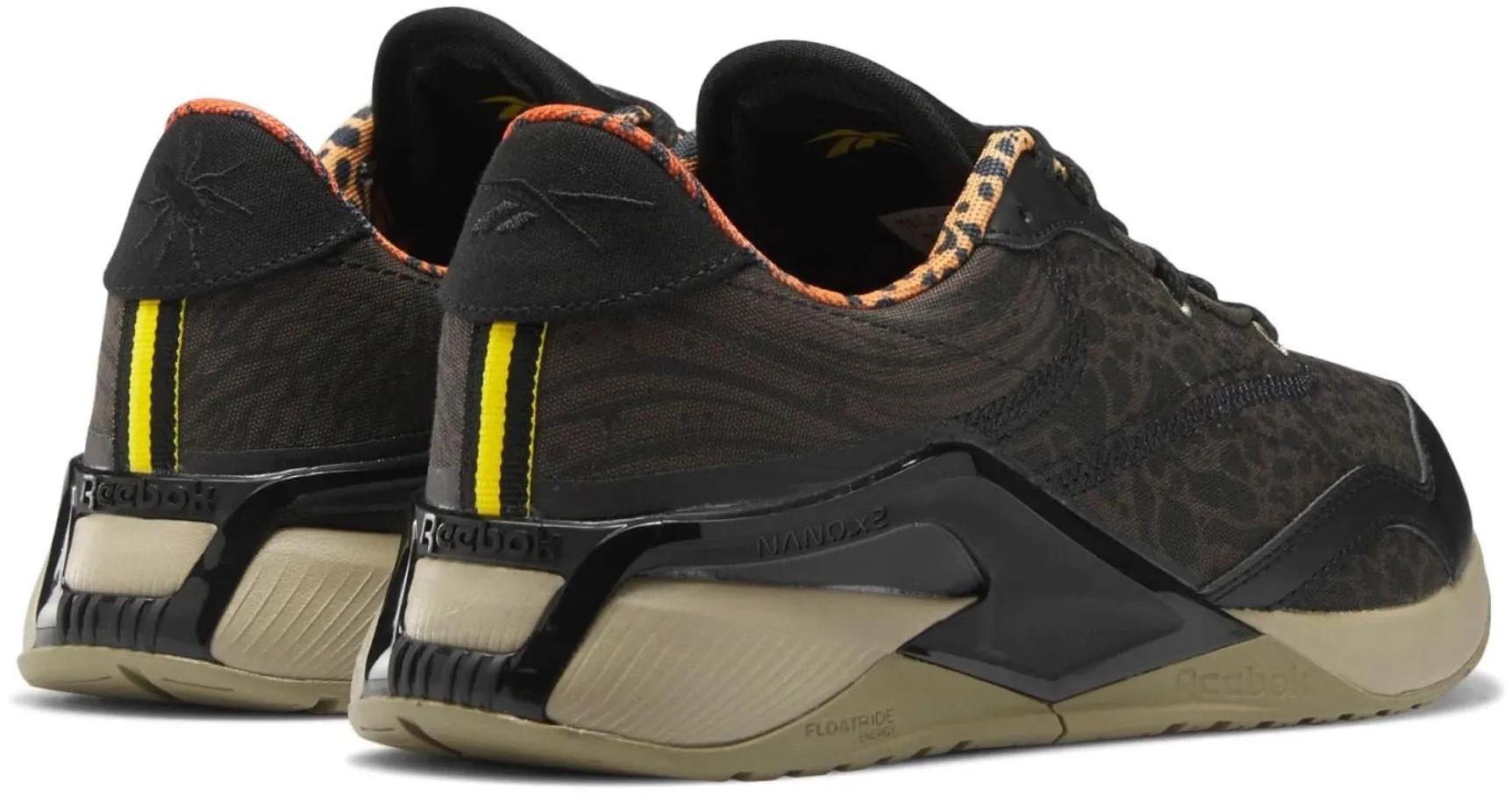 Compression Molded Midsole Maximum Support Reebok Nano X2 Grow Training Shoes - Black