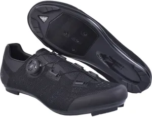 Flexible frame Classy silhouette FLR F-11 XD-Knit Pro Mens Road Cycling Shoes - Black