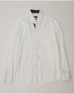 Hiking Gear Teen Fashion HUGO BOSS Mens Regular Fit Shirt Size 43 17 XL White Cotton