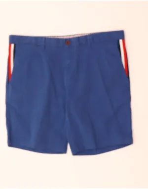 TOMMY HILFIGER Mens Chino Shorts W38 XL Blue Cotton Travel Style