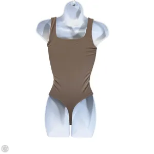 Bodysuit By Babaton In Brown, Size: Xs nylon bodysuit brown bodysuit