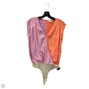 Bodysuit By Entro In Orange & Pink, Size: M slimming bodysuit elegant bodysuit