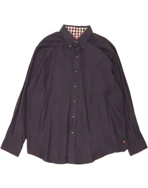 Corporate Event Functional Pocket IZOD Mens Shirt XL Navy Blue Cotton