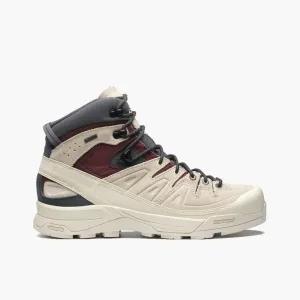 Hardy Construction Salomon X-ALP Mid Leather GORE-TEX Almond Milk / Catawba Grape - Turbulence