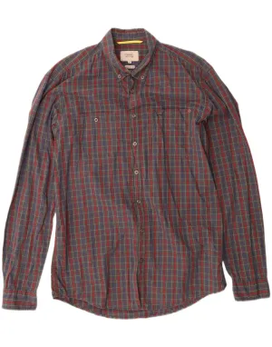 Practical Choice CAMEL ACTIVE Mens Regular Fit Shirt Medium Khaki Check Cotton